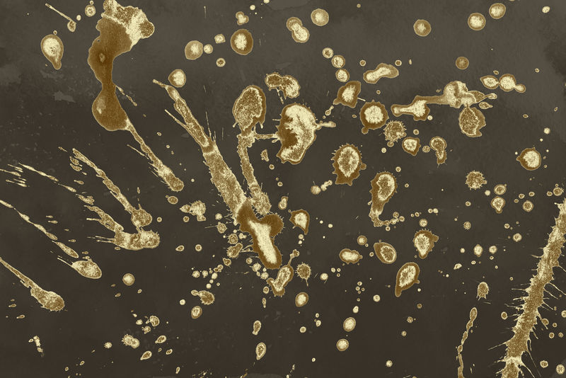 豪华的金白色金属漆飞溅在水彩纸背景上的效果-金光闪闪的飞溅纹理-美丽的女性背景