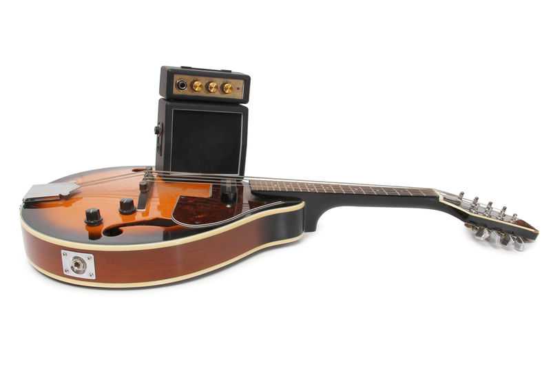 复古曼陀林乡村风格白底