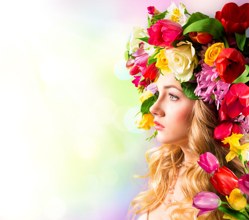 春天的画像 花的帽子素材 高清图片 摄影照片 寻图免费打包下载