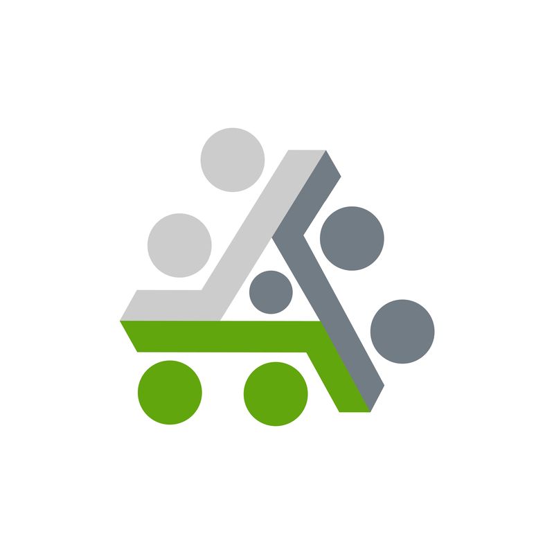 抽象三角形徽标创意媒体播放徽标Vector徽标Co