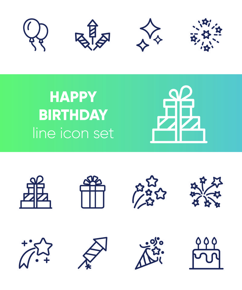 生日快乐图标集