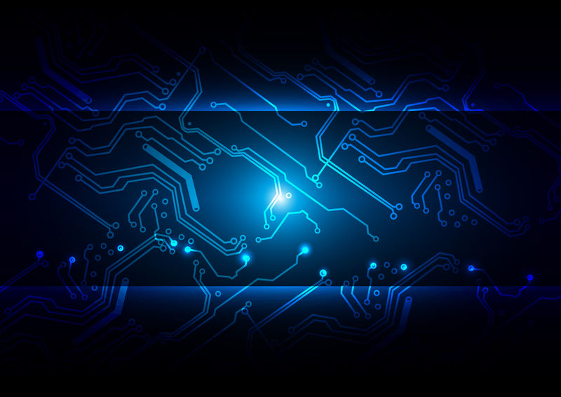 抽象技术电路背景图解矢量设计