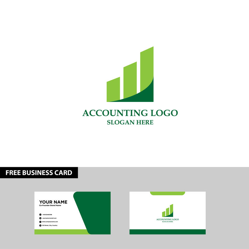 财务标识模板会计标识模板免费名片