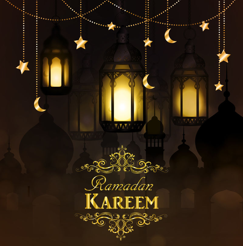 Ramadan Kareem问候背景