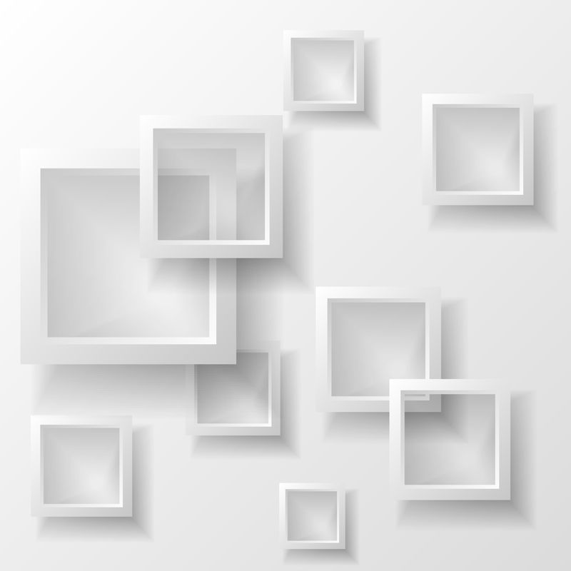 由动态形状组成的几何背景