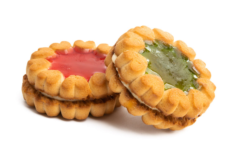 夹果酱曲奇的三明治