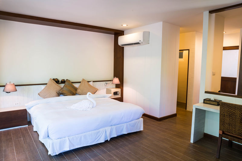 现代舒适酒店客房内部