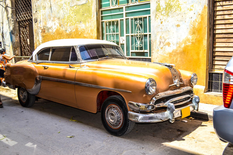 美国和苏联的汽车从哈瓦那运往1950到1960辆