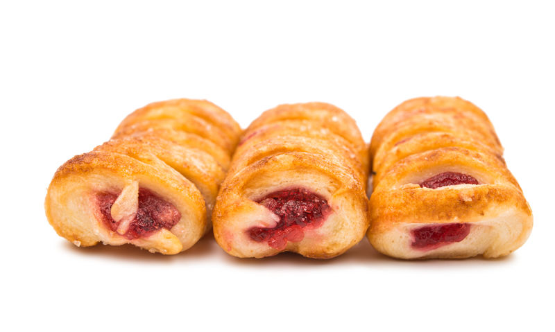 分离果酱泡芙糕点