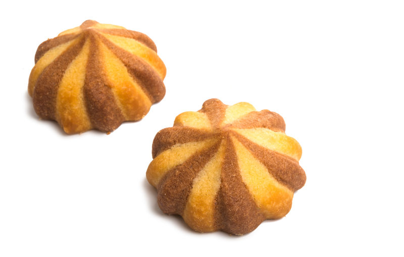 分离的条纹饼干