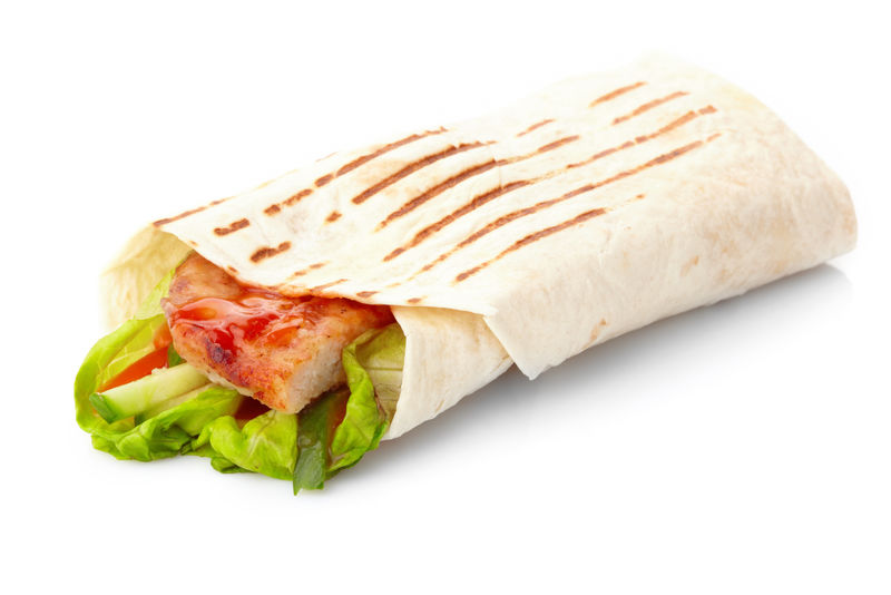 肉和蔬菜玉米饼