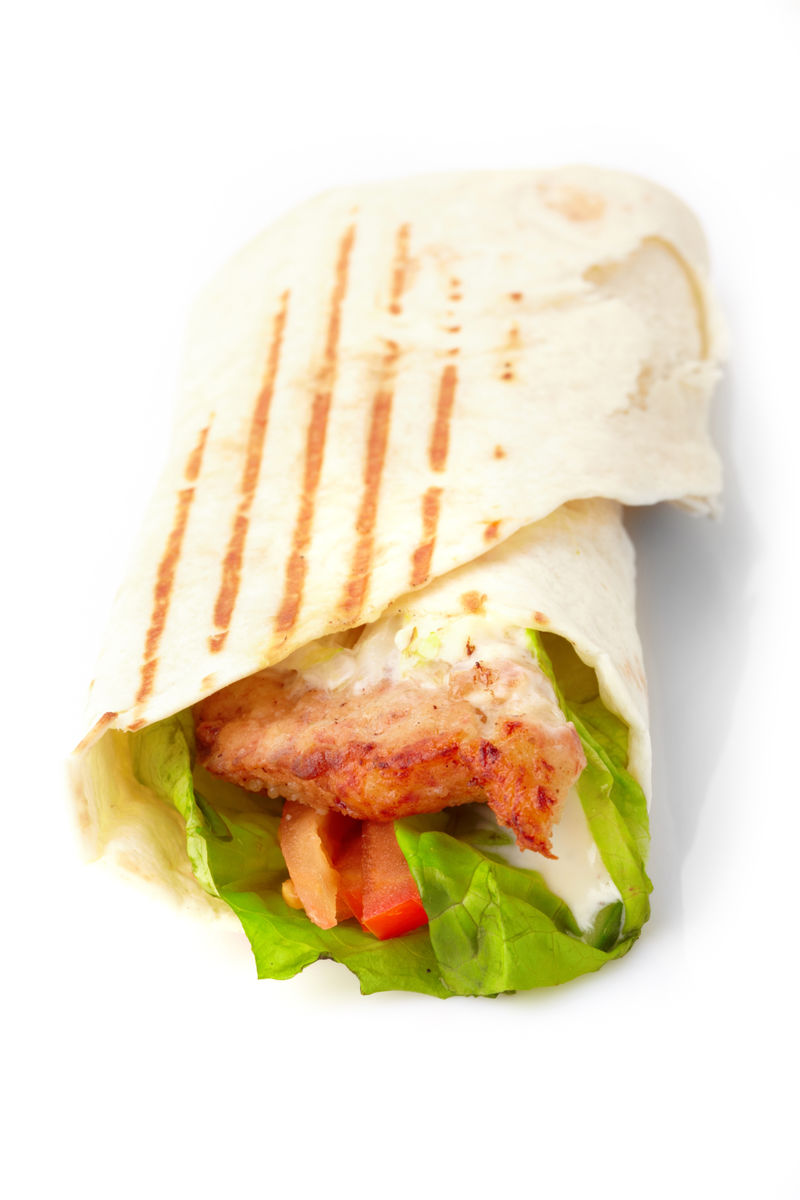 肉和蔬菜玉米饼