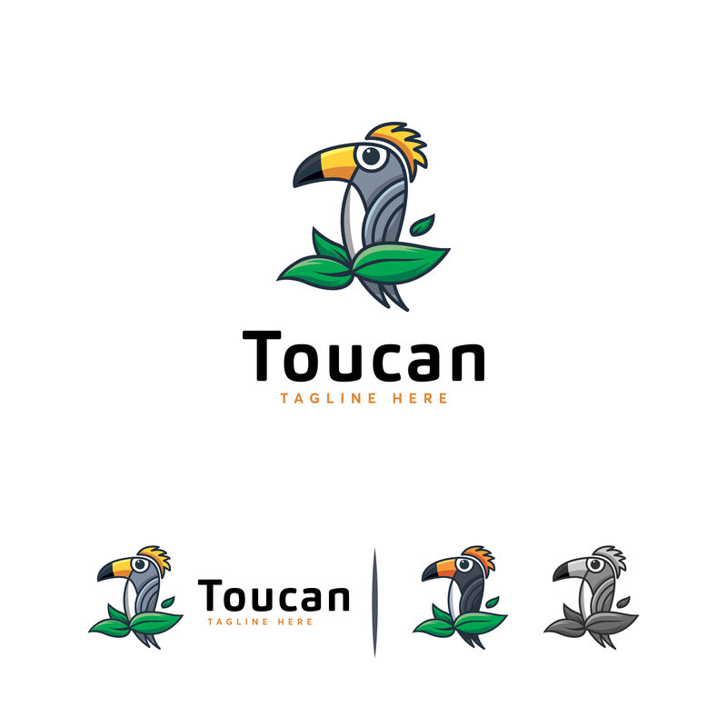 巨嘴鸟图案剪贴画