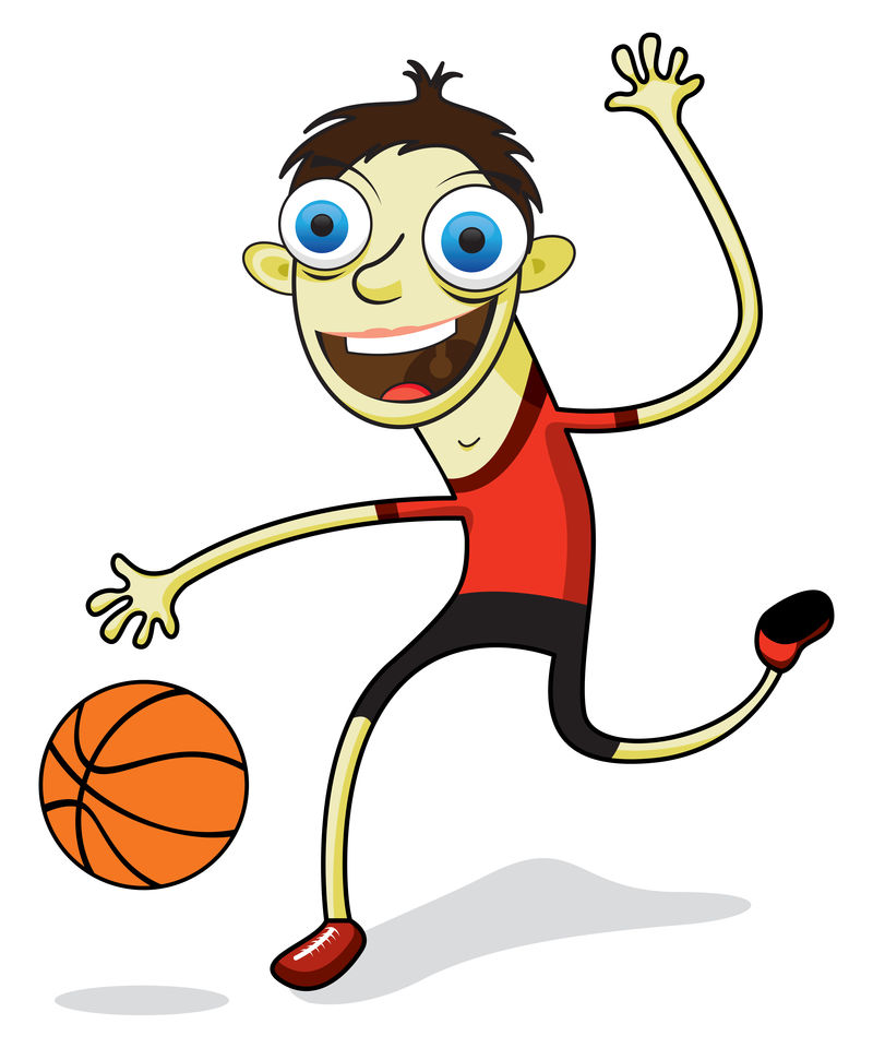 打篮球的快乐男人