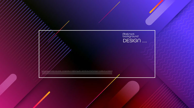 抽象几何图形的动态运动图案构成