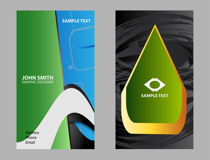 专业名片套装或名片套装