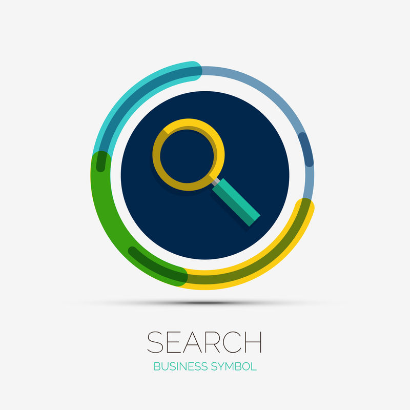 搜索图标公司徽标最小设计