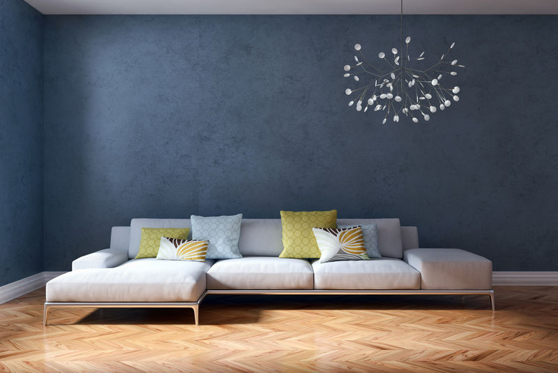 现代客厅3D渲染