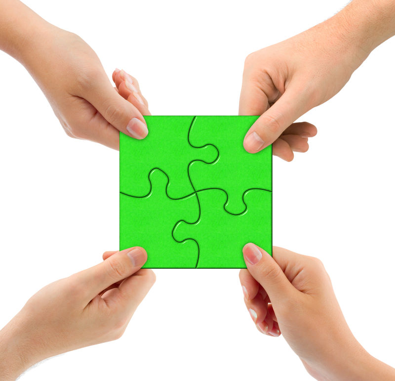 手和拼图