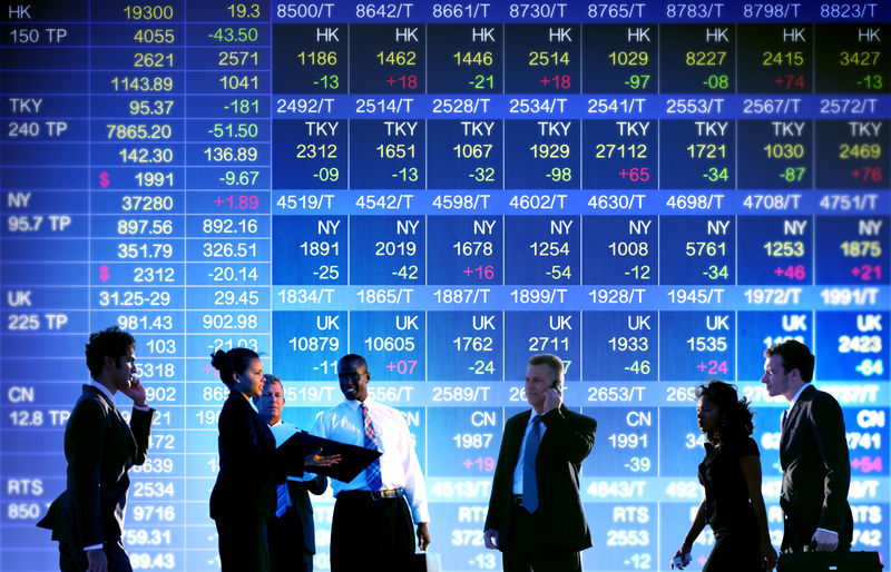 商业证券交易所交易概念