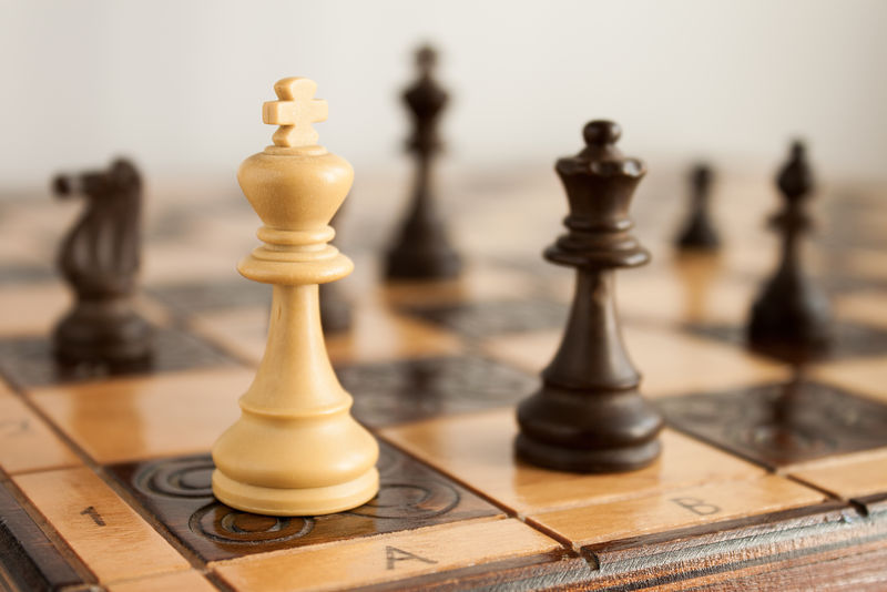 在棋盘上拍照