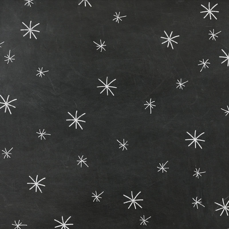 无缝冬季背景-黑板上有雪花-矢量图