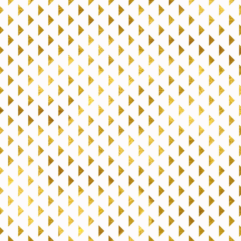 白色背景上小三角形的深黄色矢量-三角形抽象纹理的图示-横幅海报封面的图案设计
