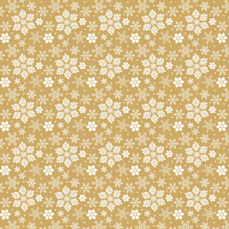 创意花卉装饰-无缝几何图案-矢量图-米色