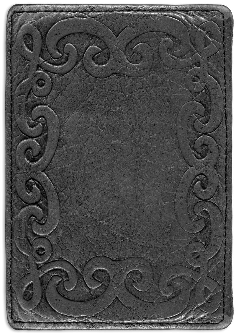 带图案框架的皮革纹理