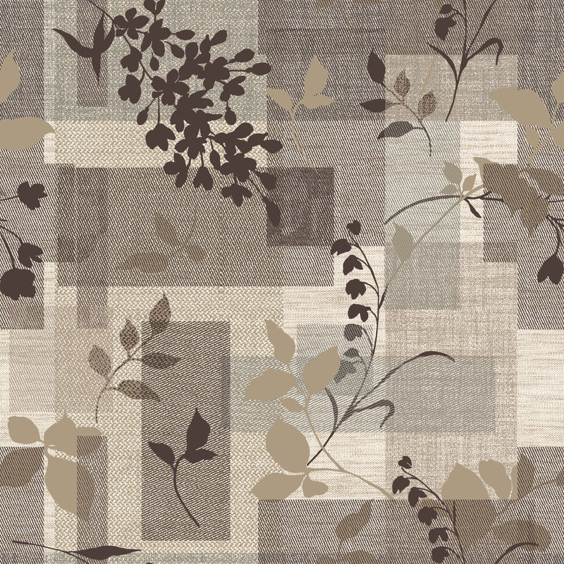 精致的卷曲图案无缝背景