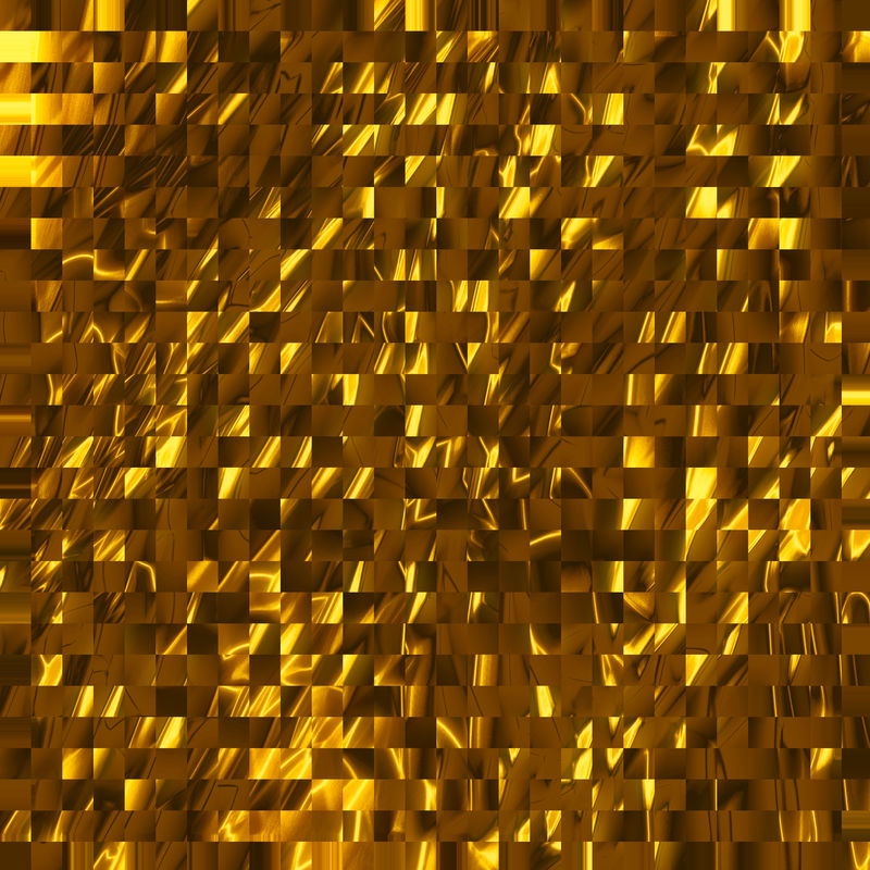 金光马赛克背景3D渲染背景纹理