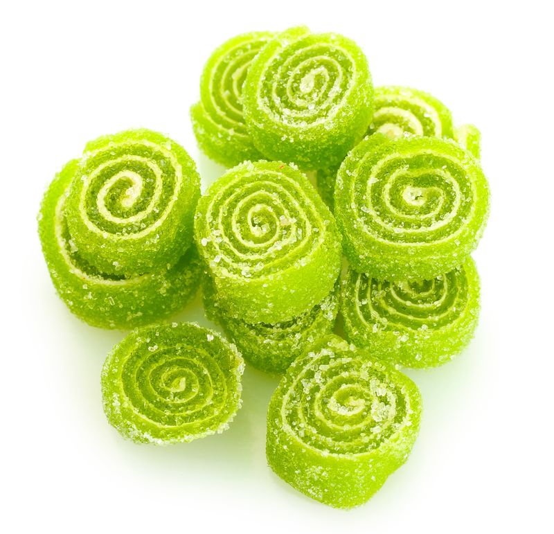 绿色果冻糖