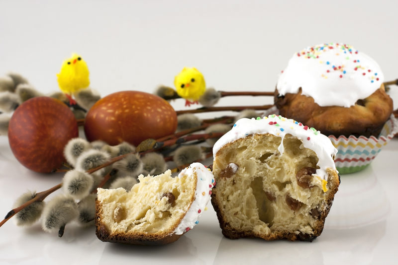 复活节蛋糕准备复活节