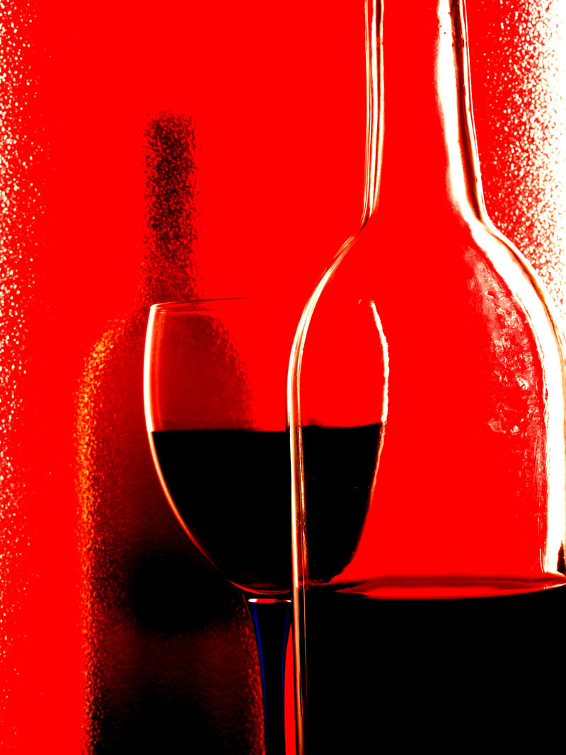 抽象的葡萄酒玻璃器皿背景设计