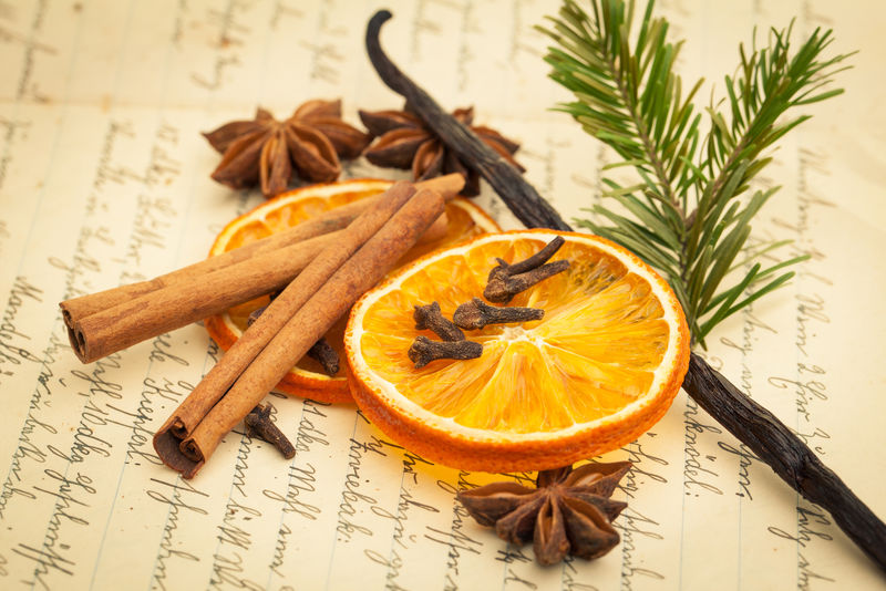 在旧的圣诞食谱