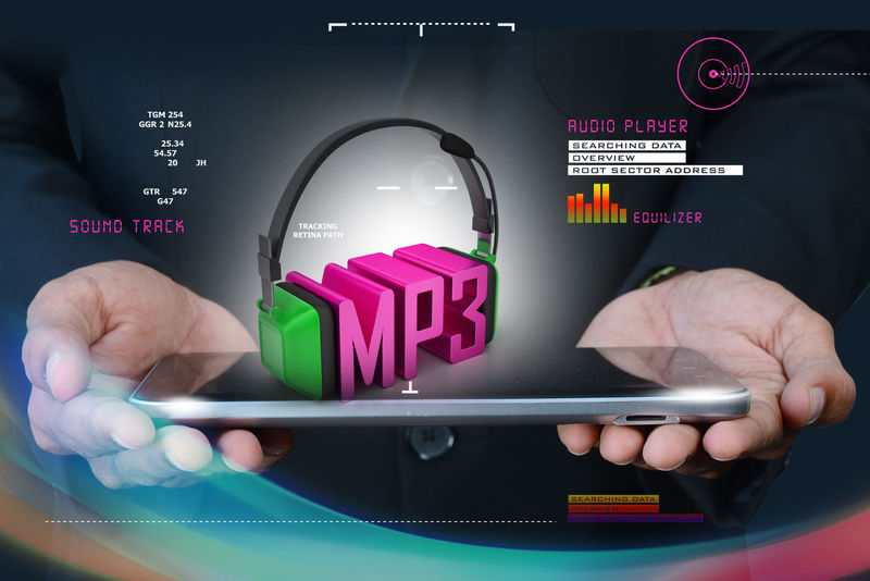 智能手持MP3耳机