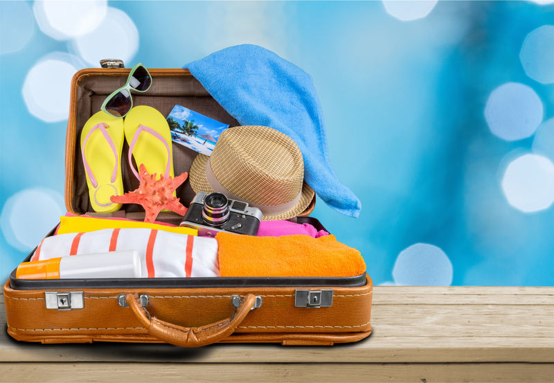 木制旅行用品复古手提箱