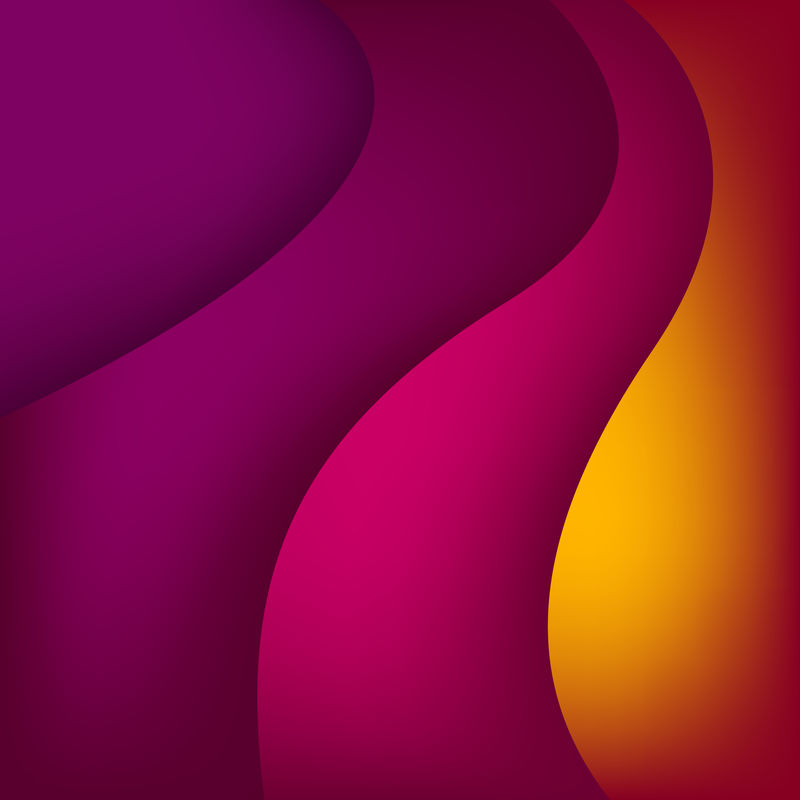 彩色封面-带有渐变的波浪形-现代设计-EPS10矢量