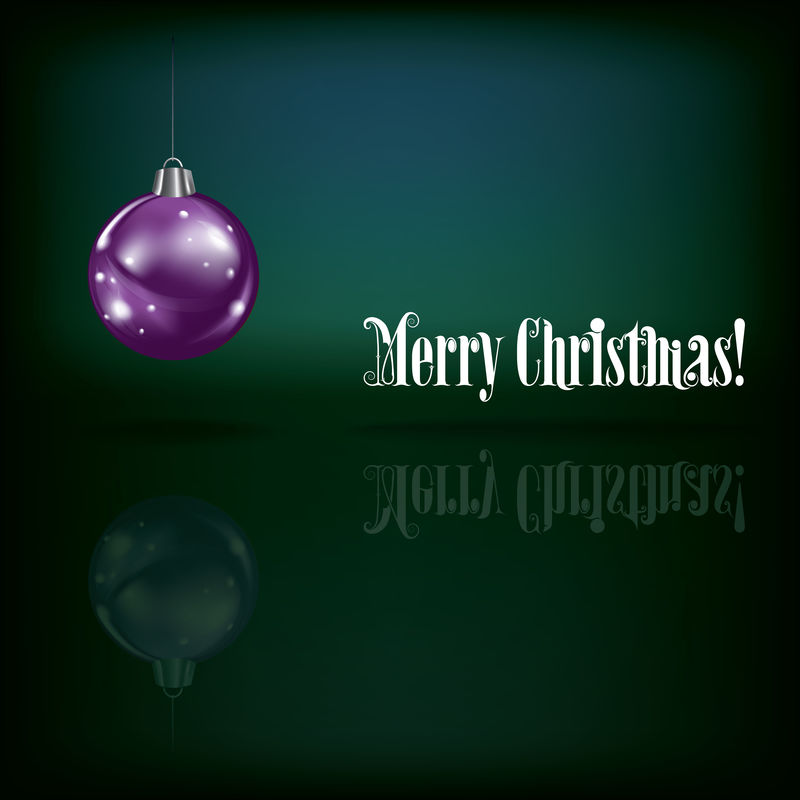 抽象圣诞问候-绿色背景装饰