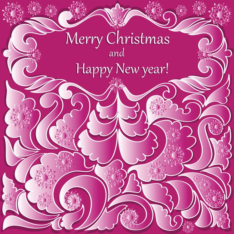 带有渐变图案的圣诞横幅-矢量图像-横幅设计海报贺卡仪式邀请函场合