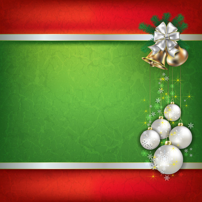 带有圣诞钟声的抽象垃圾背景