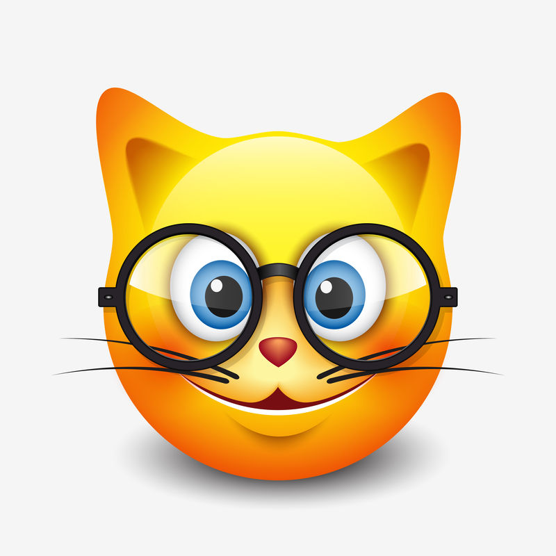 猫带眼镜logo图片