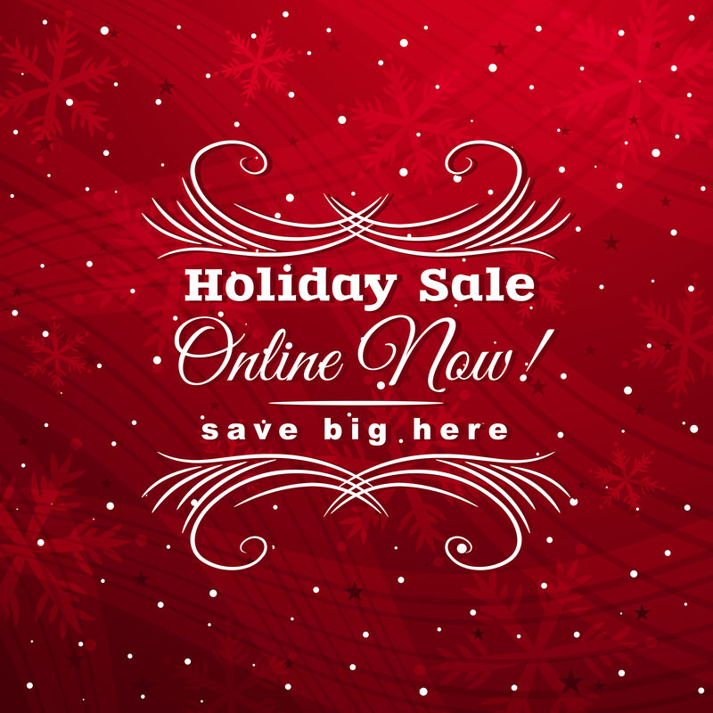 红色圣诞节背景带待售标签矢量