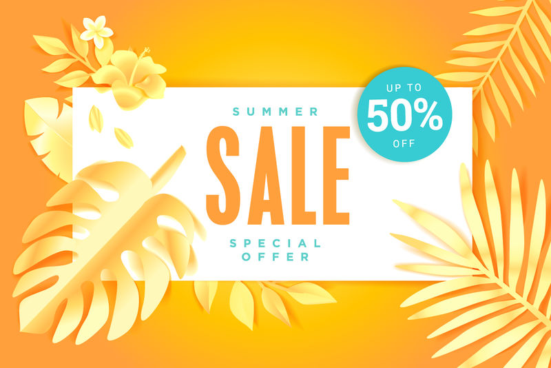 夏季销售模板横幅