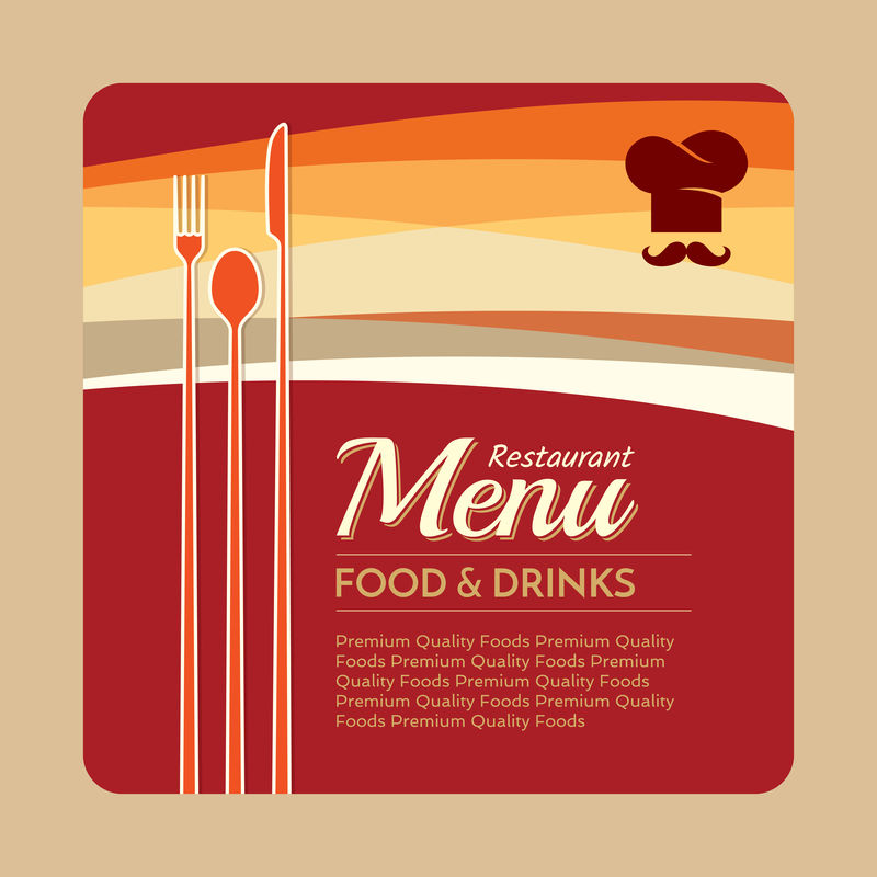 餐厅设计菜单卡