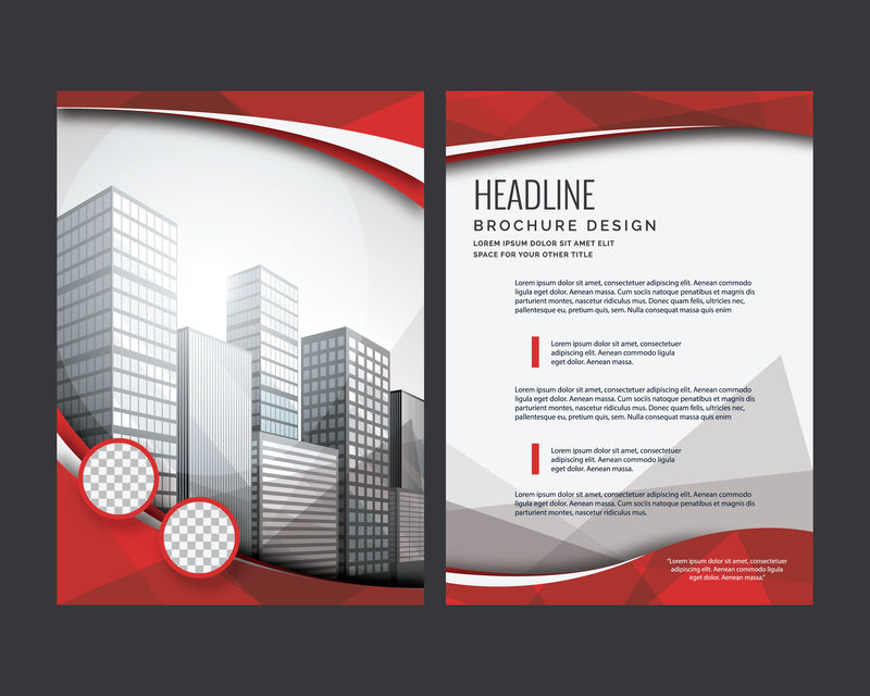 红黑商业传单模板