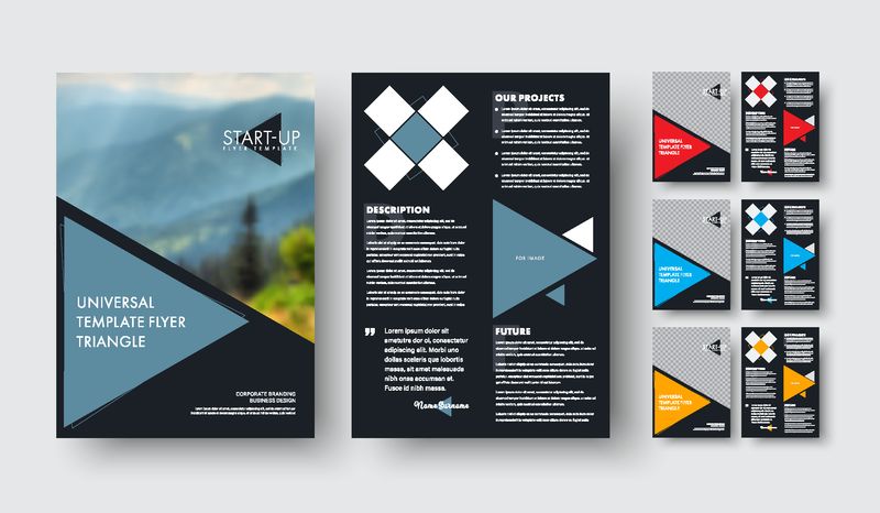 几何向量背景-商务演示应用程序封面和网站设计的三角形模式背景