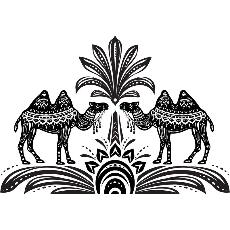 装饰性骆驼造型