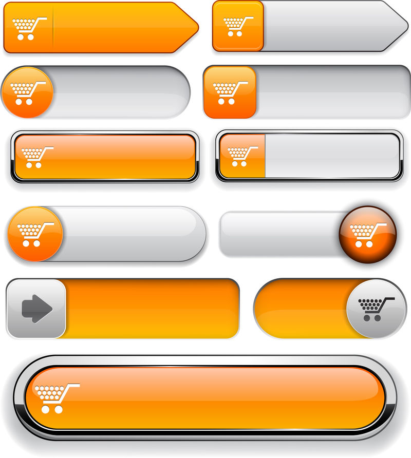 购买高细节的网页按钮收藏