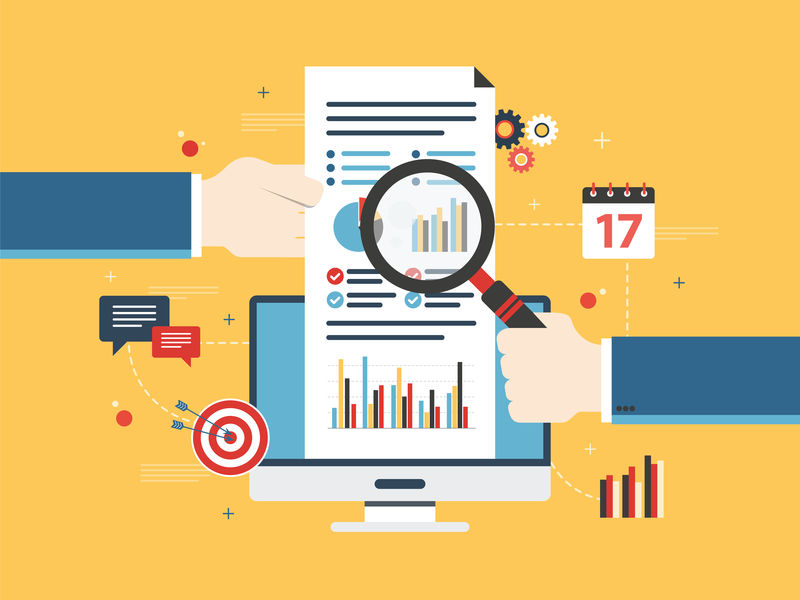 平面设计矢量说明金融投资的概念分析与增长报告